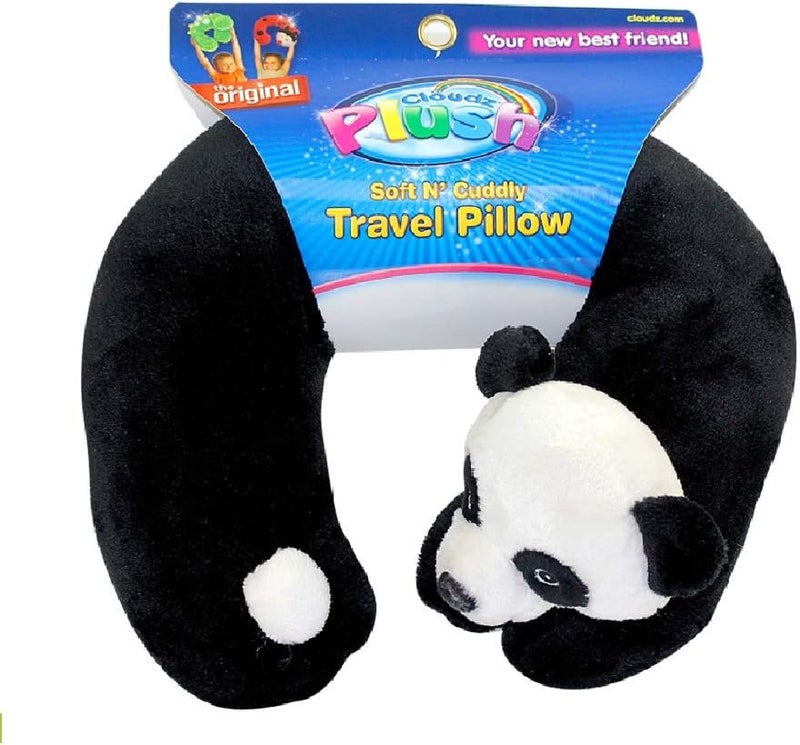 Cloudz Kids Plush Animal Neck Pillow - Panda - Image 1